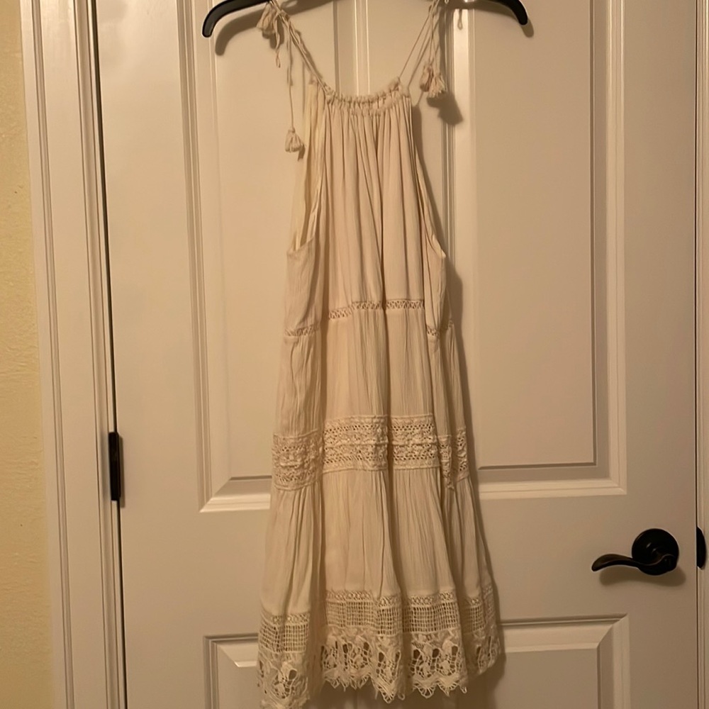 cream dress